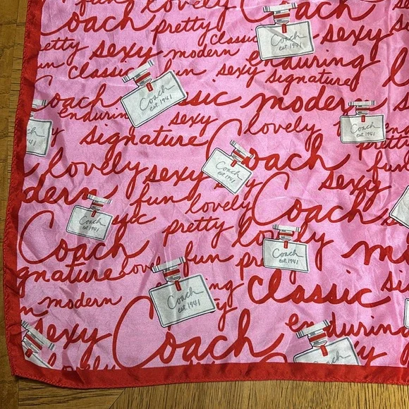 *HTF* COACH Perfume Bottle Monogram Scarf